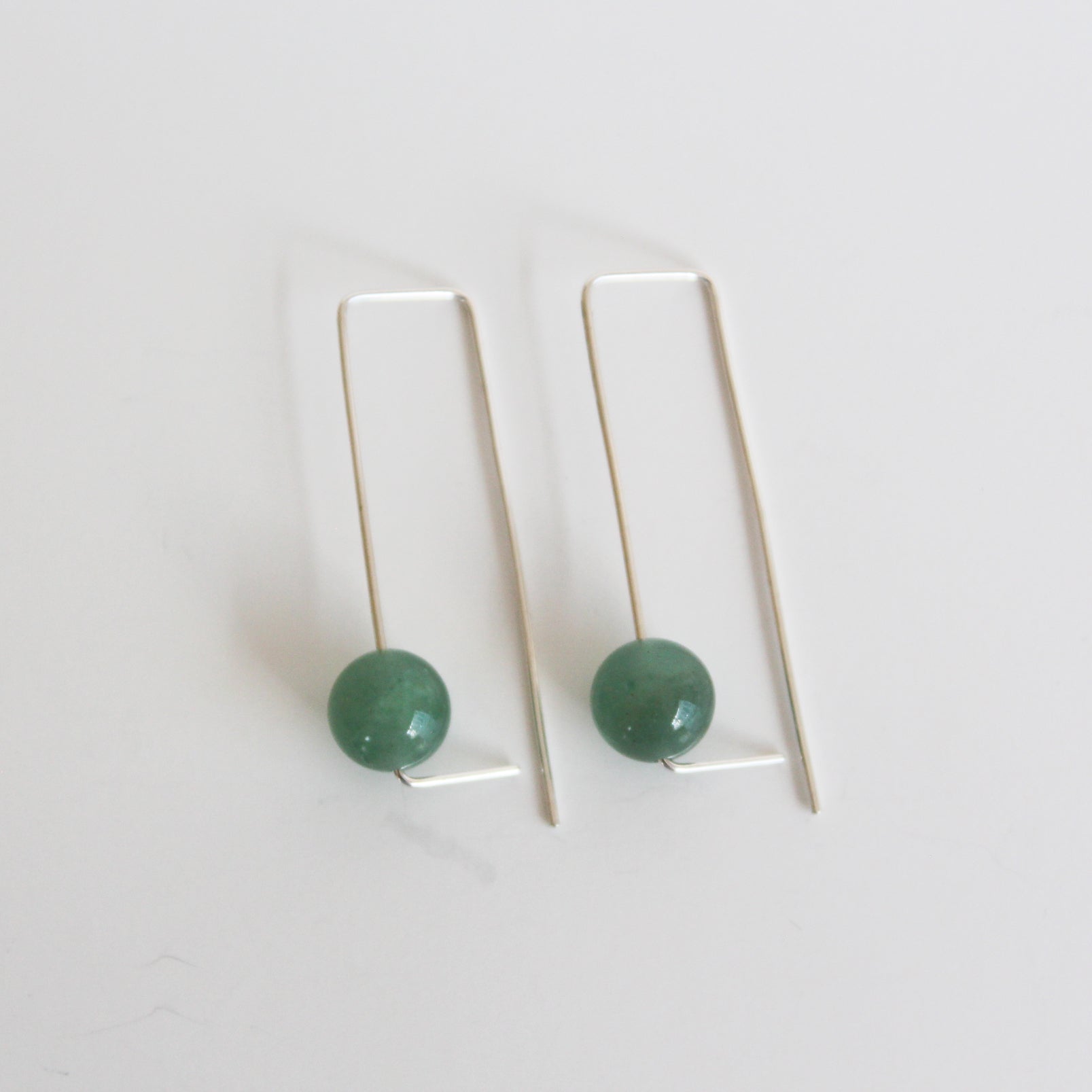 Aventurine Abacus earrings