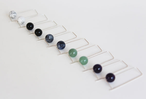 Aventurine Abacus earrings