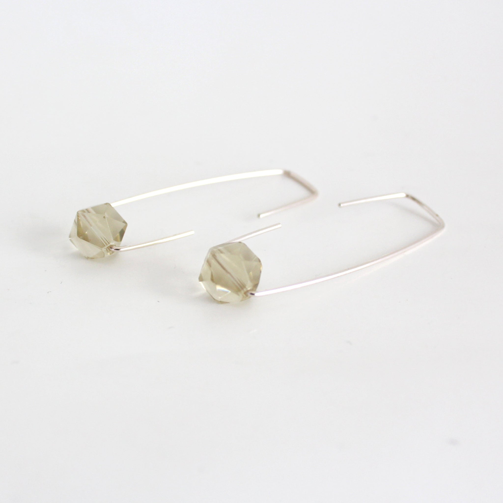 Lemon quartz Staple earrings
