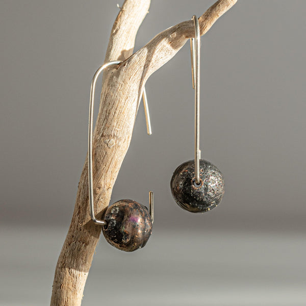 Memento Collection - Suspend earrings, copper